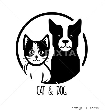 Creative logo design Dog and Cat vector template. Vector illustration 103279858