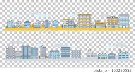 Simple cityscape illustration Simple cityscape illustration 103280552