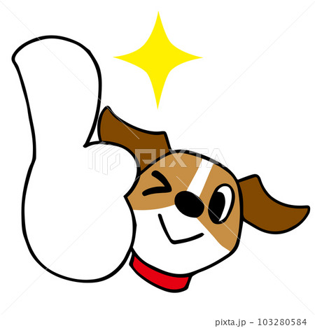 ジャックラッセルテリア犬　いいね！ポーズ 103280584