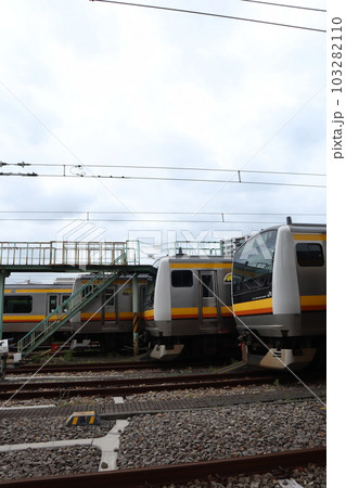 JR南武線の車両基地 鎌倉車両センター中原支所 JR南武線の車両基地 鎌倉車両センター中原支所 103282110