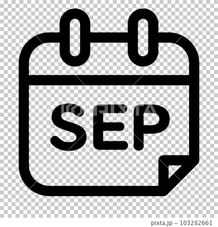 Line style icon representing month, september Line style icon representing month, september 103282661