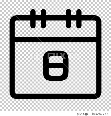 代表星期幾、星期日的線條樣式圖標 103282737