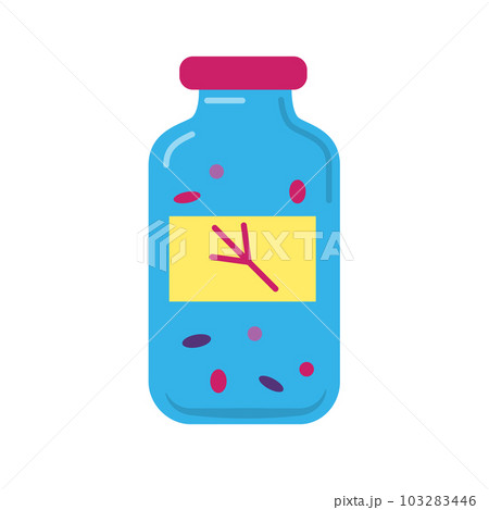 Bird food container icon in flat style 103283446