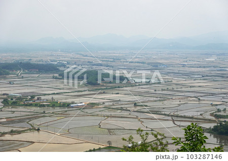 White Horse Hill in Cheorwon, Korea, a fierce battleground of the Korean War White Horse Hill in Cheorwon, Korea, a fierce battleground of the Korean War 103287146