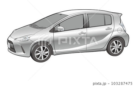 コンパクトな乗用車のイラスト 103287475
