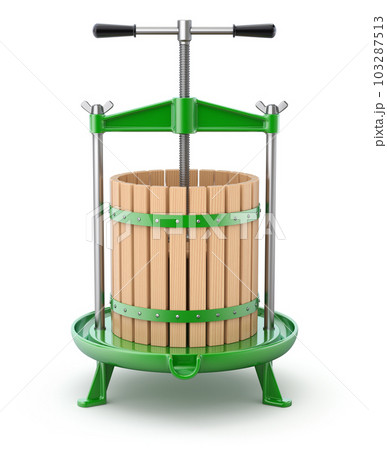 Traditional green fruit press 103287513