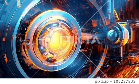 Space abstract landscape, planets and star system, virtual reality, energy source, Generated AI Space abstract landscape, planets and star system, virtual reality, energy source, Generated AI 103287835