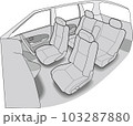 人物を合成して使えるクルマの室内 103287880