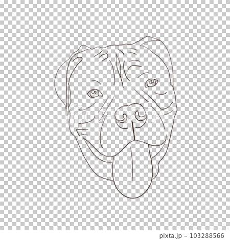 cartoon, vector, face, illustration, head, drawing, dog, character, art, animal, design, smile, sketch, comic, people, puppy, monster, funny, cute, expression, mask, tattoo, black, line, pet 103288566