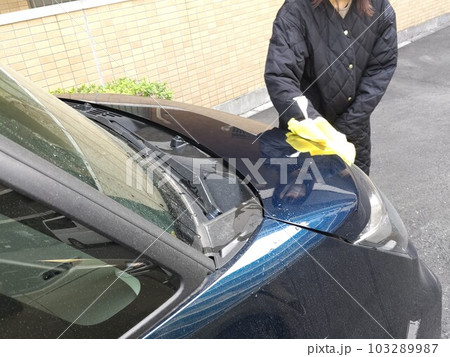 車の汚れを拭き取る 〜Wipe off dirt from the car 車の汚れを拭き取る 〜Wipe off dirt from the car 103289987