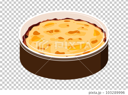 裝在一次性容器中的焗烤多利亞 103289996