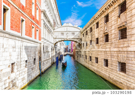 Bridge of Sighs, the most popular place of visit in Venice, Italy 103290198