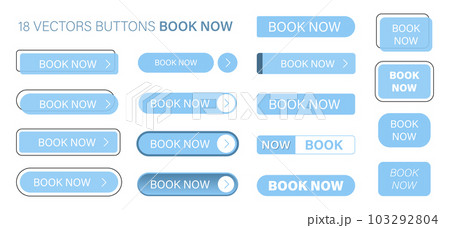 The book now is a set of simple modern buttons. Push button for an application, advertisement, store or website. Various icons for your product 103292804