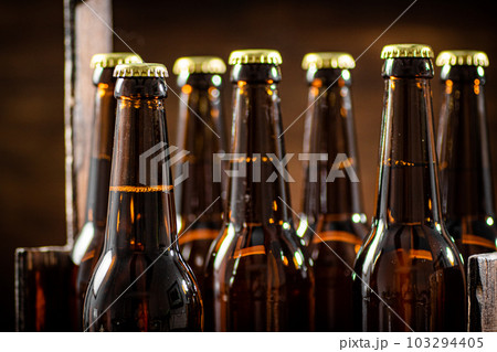 Fresh beer bottles. Fresh beer bottles. 103294405