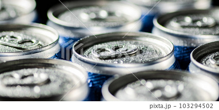 Fresh beer in cans. Fresh beer in cans. 103294502