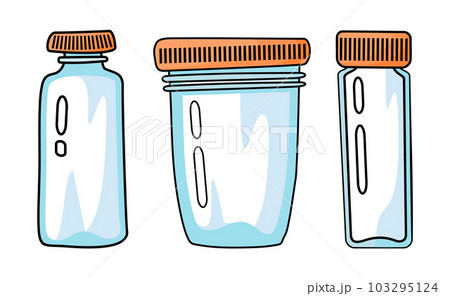 Set of glass food and drink containers, eco friendly design concept, use glass, not plastic Set of glass food and drink containers, eco friendly design concept, use glass, not plastic 103295124
