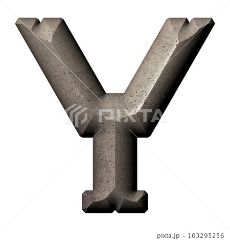 3D rendered illustration.Decorative letter with polish stone effect. 3D rendered illustration.Decorative letter with polish stone effect. 103295256