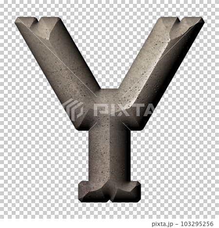 3D rendered illustration.Decorative letter with polish stone effect. 3D rendered illustration.Decorative letter with polish stone effect. 103295256