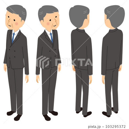 アイソメ スーツ姿の男性 アイソメ スーツ姿の男性 103295372