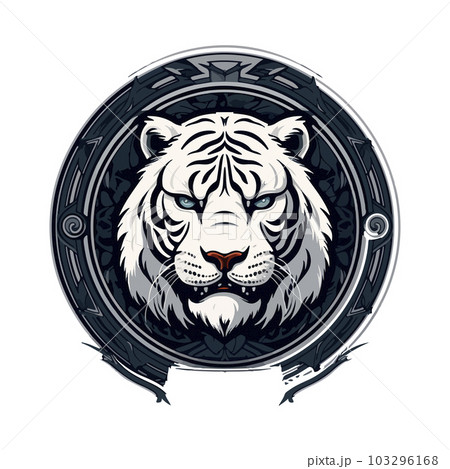 Tiger mascot sport logo design. Tiger animal mascot head vector illustration logo. Wild cat head mascot, Tiger head emblem design for eSports team Tiger mascot sport logo design. Tiger animal mascot head vector illustration logo. Wild cat head mascot, Tiger head emblem design for eSports team 103296168
