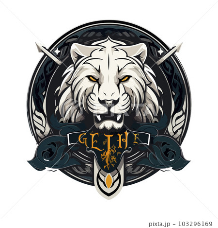 Tiger mascot sport logo design. Tiger animal mascot head vector illustration logo. Wild cat head mascot, Tiger head emblem design for eSports team Tiger mascot sport logo design. Tiger animal mascot head vector illustration logo. Wild cat head mascot, Tiger head emblem design for eSports team 103296169