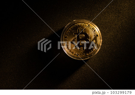 Bitcoin icon sign payment symbol golden background Bitcoin icon sign payment symbol golden background 103299179
