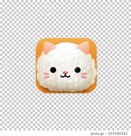 貓飯糰圖標 103300381