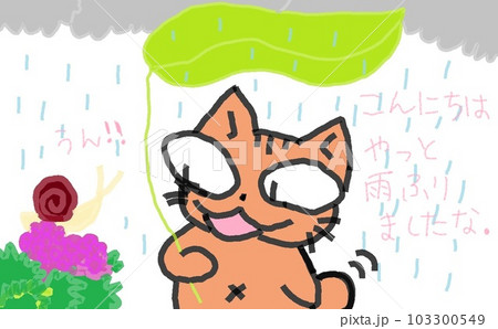 目が大きい猫のかたつむり 103300549