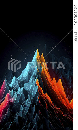 mobile background with modern graphics elements of rainbow colors 103301320