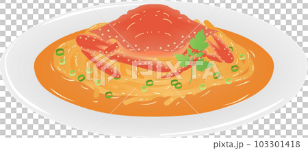 渡り蟹のトマトクリームパスタ 103301418