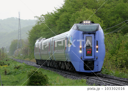 新緑の石北本線を駆ける臨時特急大雪　特急大雪　キハ283系　283系 103302016