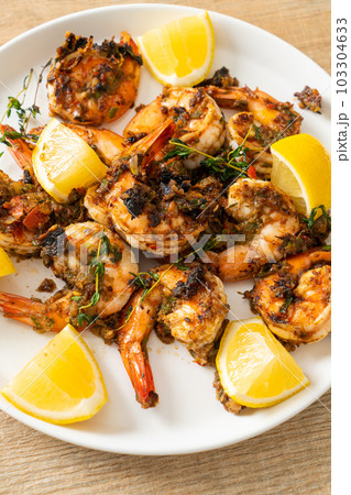jerk shrimps or grilled shrimps in Jamaica style jerk shrimps or grilled shrimps in Jamaica style 103304633
