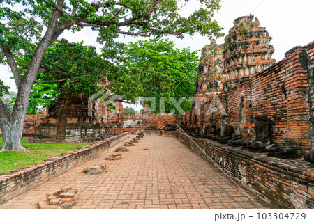 Wat Mahathat Temple in the precinct of Sukhothai Historical Park, a UNESCO World Heritage Site in Thailand 103304729
