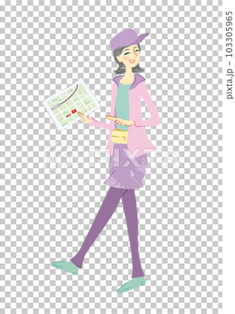 A smiling senior woman who enjoys walking and walking around town A smiling senior woman who enjoys walking and walking around town 103305965