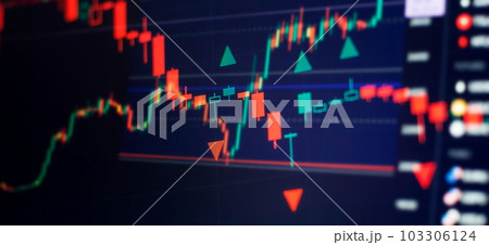 Stock market business graph chart on digital screen.Forex market, Gold market and Crude oil market . Stock market business graph chart on digital screen.Forex market, Gold market and Crude oil market . 103306124