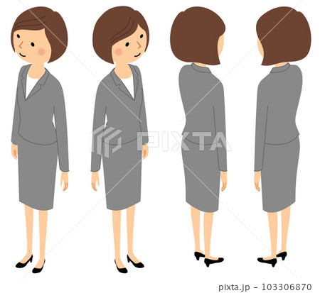 アイソメ スーツ姿の女性 アイソメ スーツ姿の女性 103306870