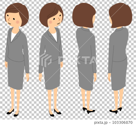 アイソメ スーツ姿の女性 アイソメ スーツ姿の女性 103306870