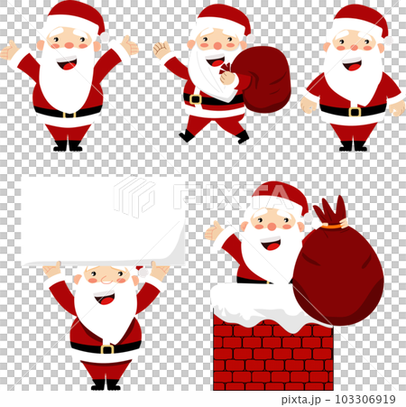 Santa claus cartoon set Santa claus cartoon set 103306919