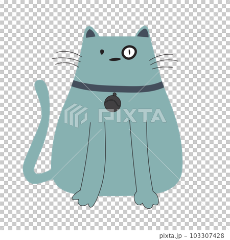 Cute cat character, Doodle cartoon style. 103307428