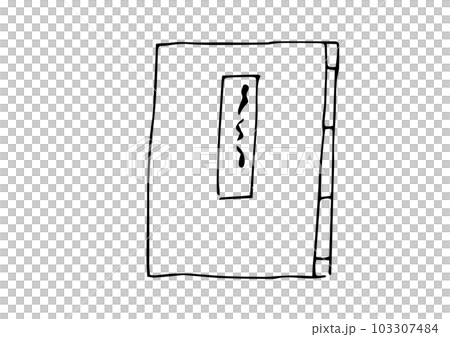 Illustration of a Japanese binding book Illustration of a Japanese binding book 103307484