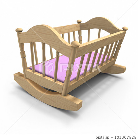 Wooden cradle 103307828