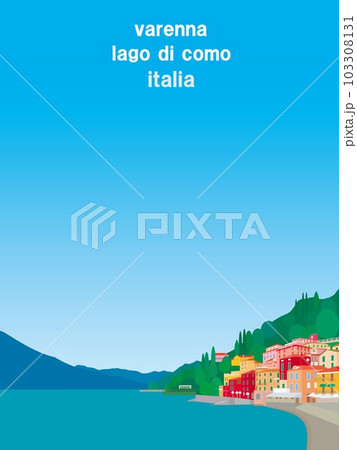 ヴァレンナ　varenna　コモ湖　lago　di　como　イタリア　italia 103308131