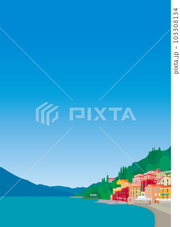 ヴァレンナ　varenna　コモ湖　lago　di　como　イタリア　italia 103308134