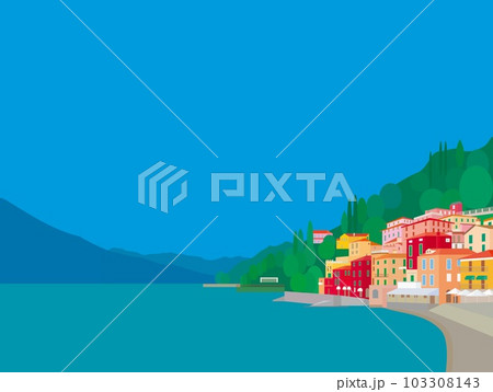 ヴァレンナ　varenna　コモ湖　lago　di　como　イタリア　italia 103308143