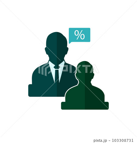 Tax Adviser Icon. Flat style vector EPS. 103308731