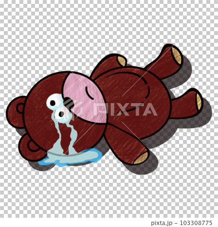 sad bear crying bear 103308775
