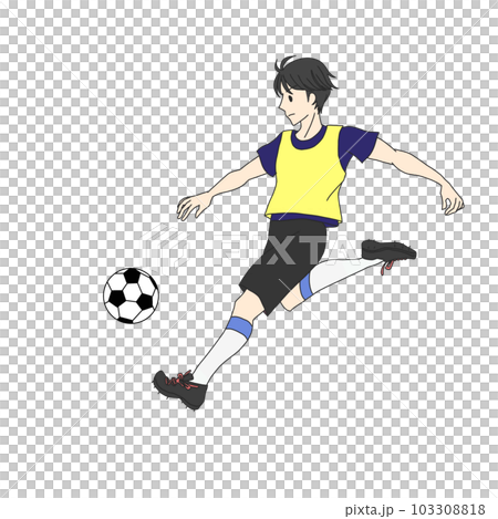 Scene 05 kicking a soccer ball 103308818