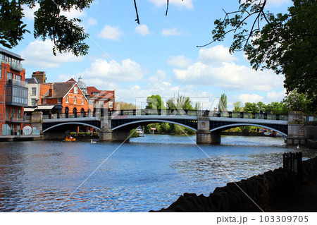 テムズ川と橋 103309705