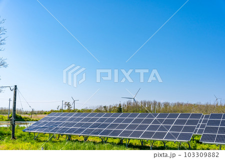 太陽光発電 ソーラーパネル 風力発電 太陽光発電 ソーラーパネル 風力発電 103309882