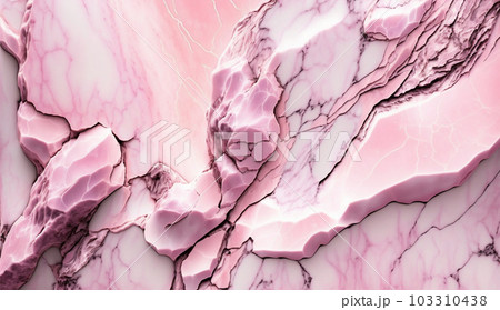 ピンクの大理石様の精緻CG背景画像